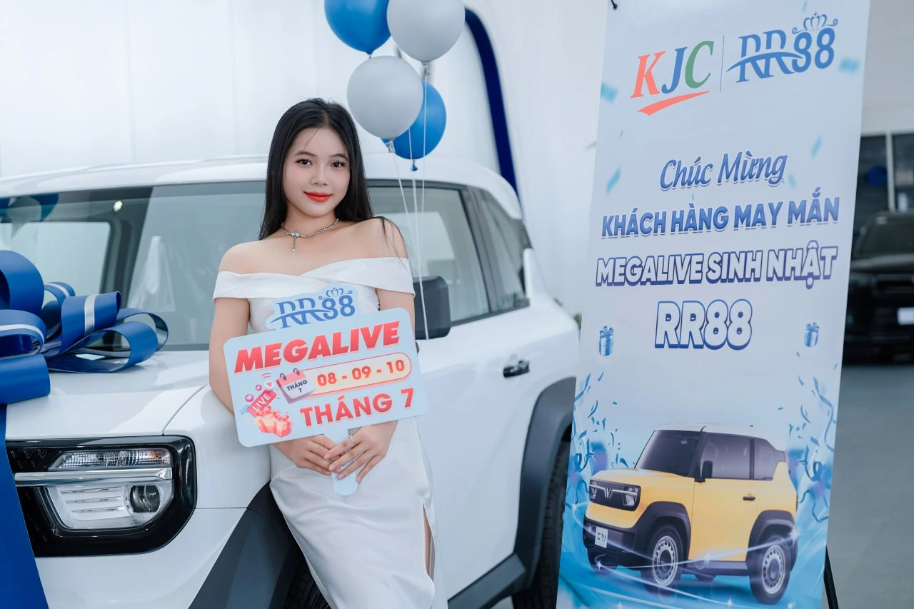 Chiếc xe vinfast vf3 phần quà megalive đã sinh nhật rr88 7